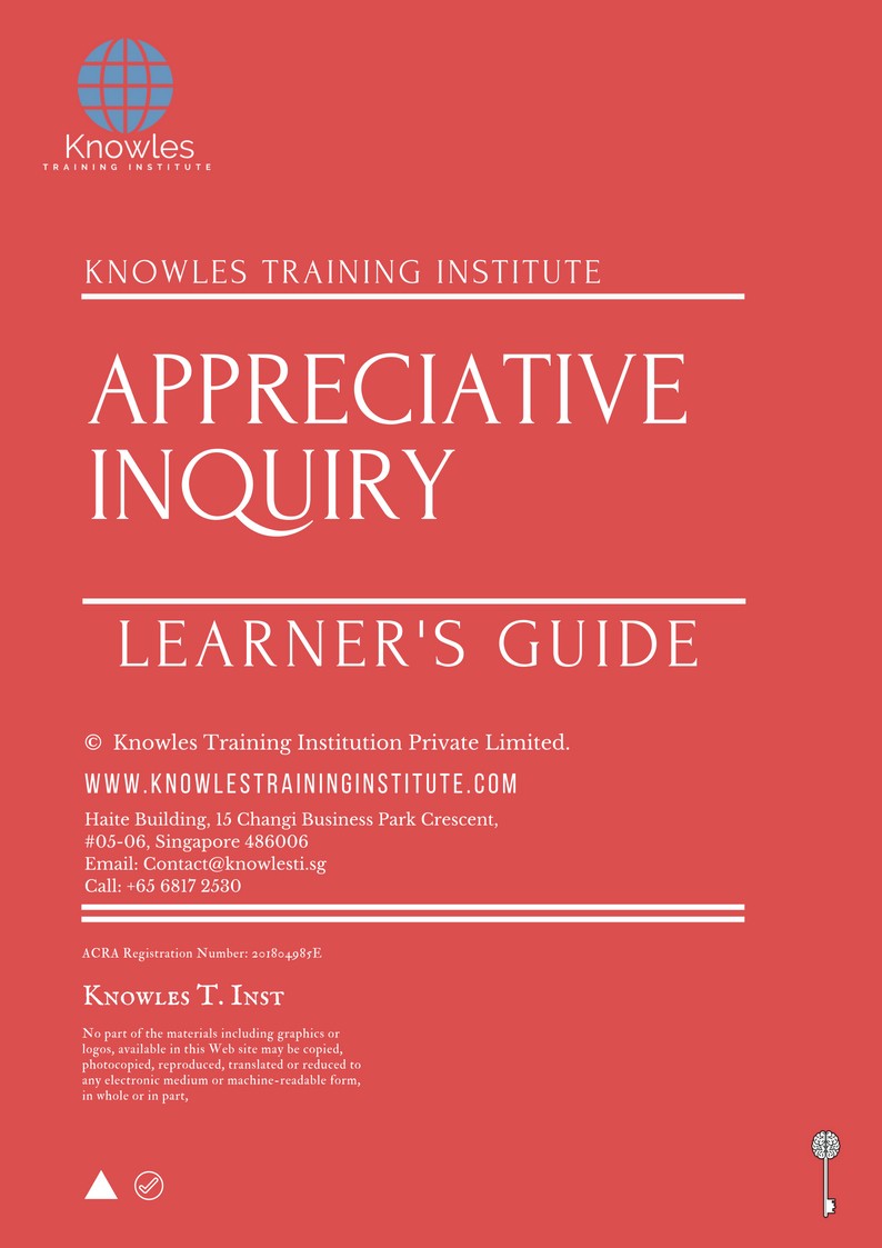 Appreciative Inquiry Training Course in United-Kingdom Learner’s Guide