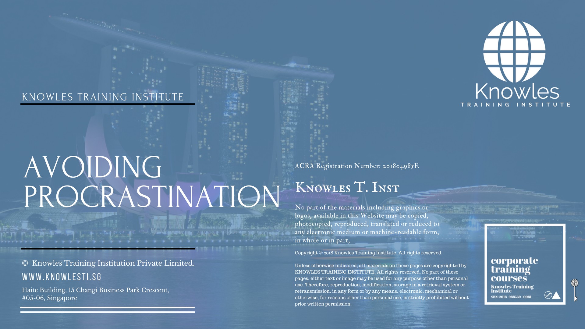 Avoiding Procrastination Training Course in United-Kingdom