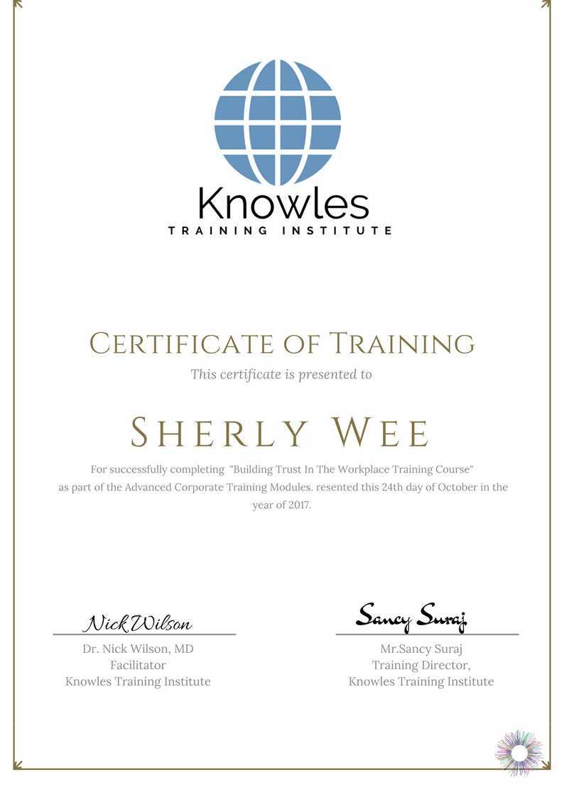 Building Trust In The Workplace Training Course in United-Kingdom Certification