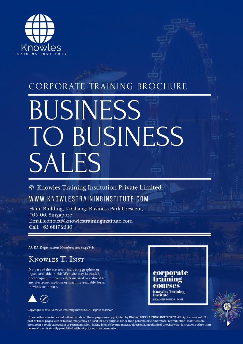 Business To Business Sales Course in United-Kingdom Brochure