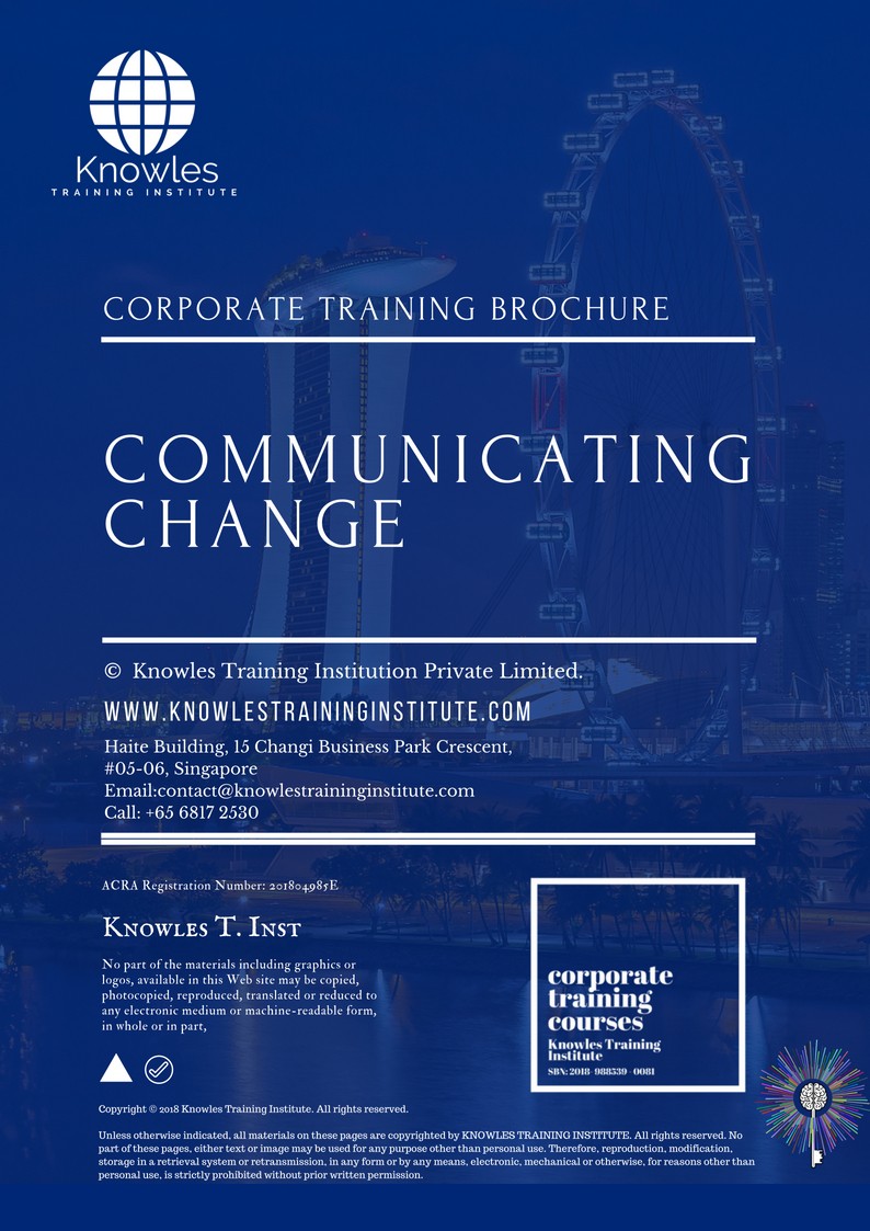 Communicating Change Training in United-Kingdom Course Brochure