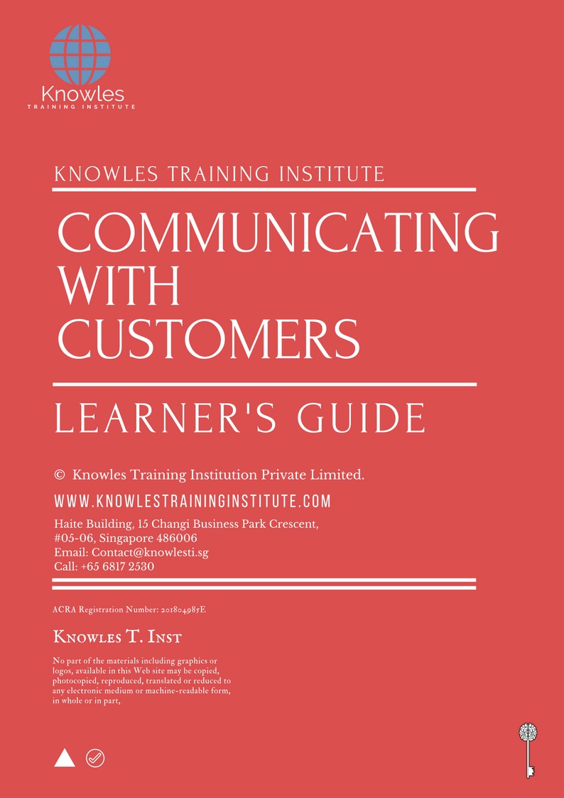 Communicating With Customers Course in United-Kingdom Learner’s Guide