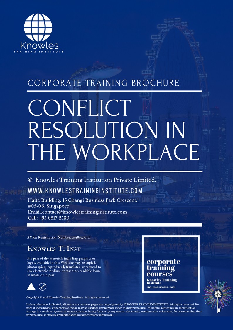 Conflict Resolution In The Workplace Course in United-Kingdom _Brochure