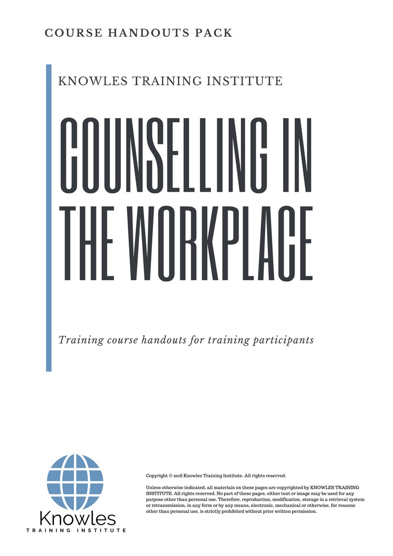 Counselling In The Workplace Course in United-Kingdom Handouts