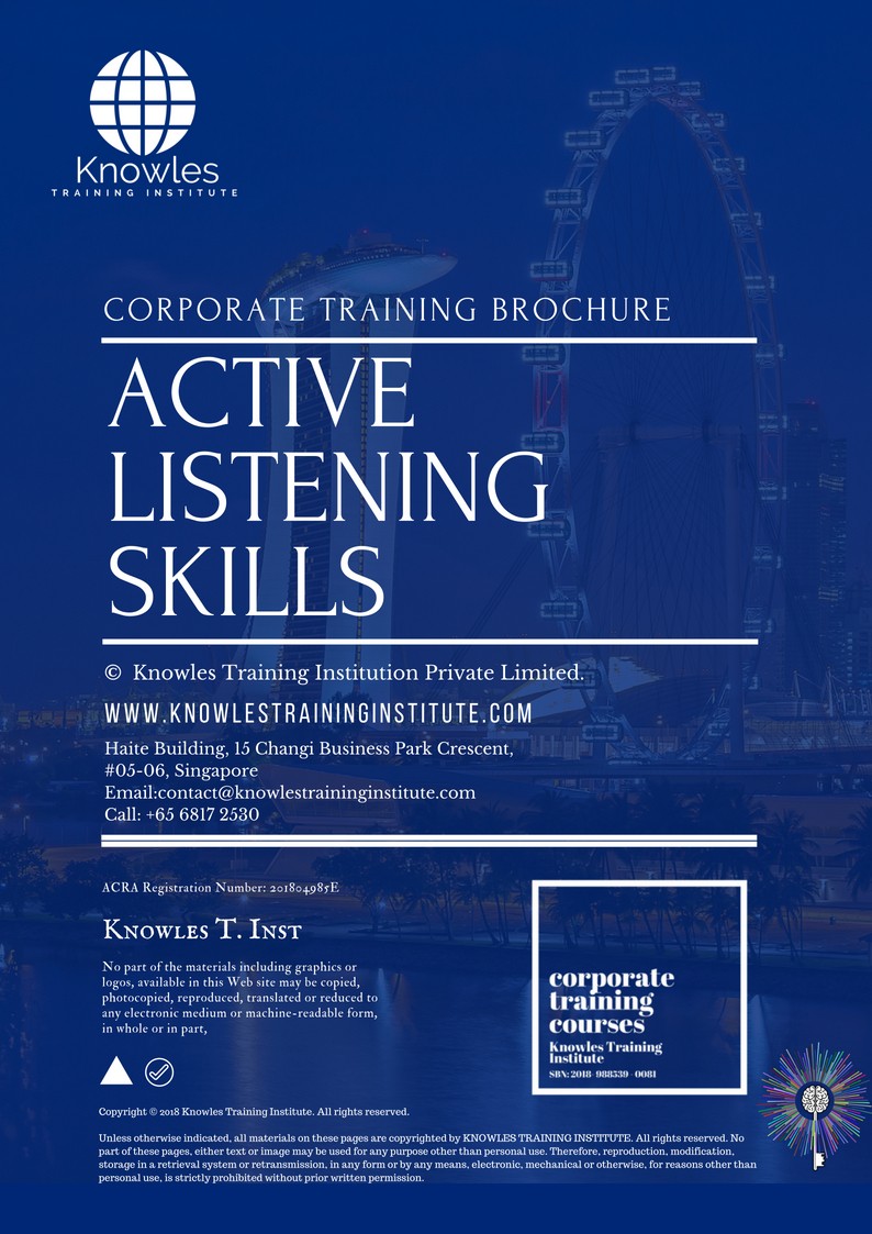 Course Brochure For Active Listening Skills Course in United-Kingdom