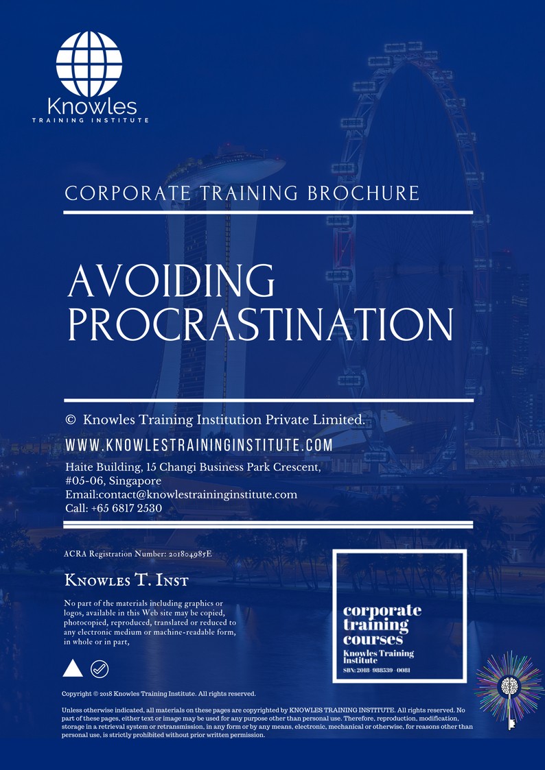 Course Brochure For Avoiding Procrastination Course in United-Kingdom