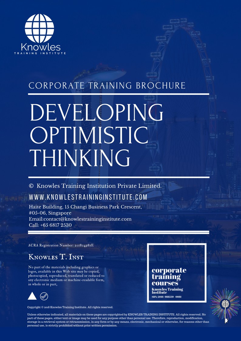 Course Brochure For Developing Optimistic Thinking Course in United-Kingdom