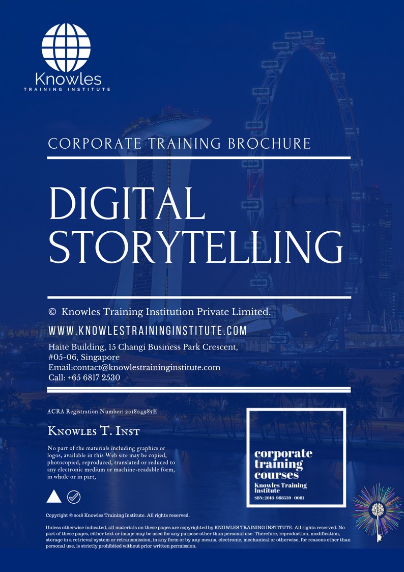 Course Brochure For Digital Storytelling in United-Kingdom