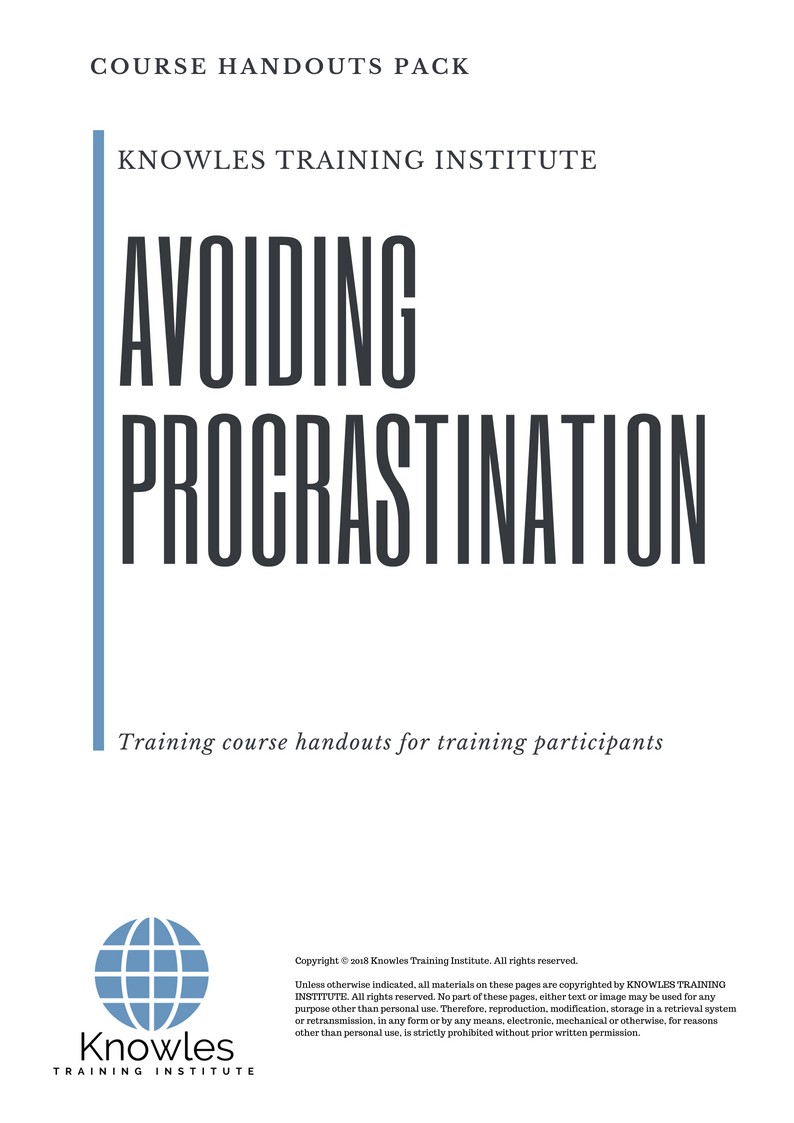 Course Handouts For Avoiding Procrastination Course in United-Kingdom