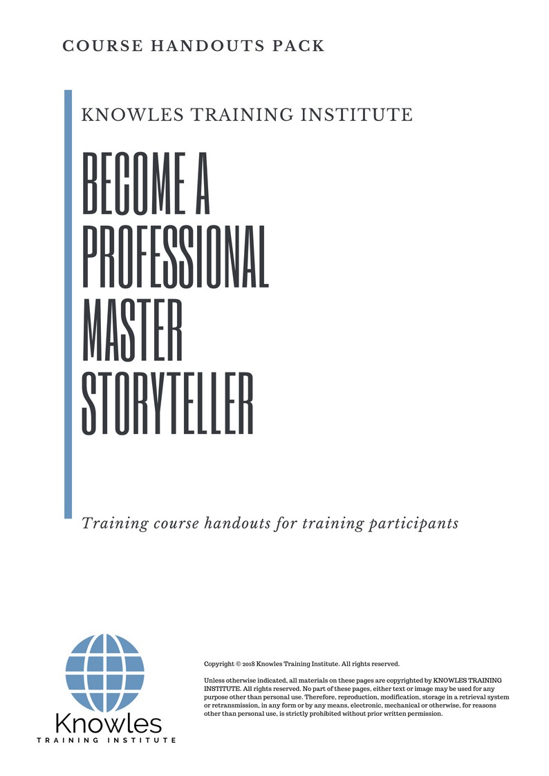 Course Handouts For Become A Professional Master Storyteller Course in United-Kingdom