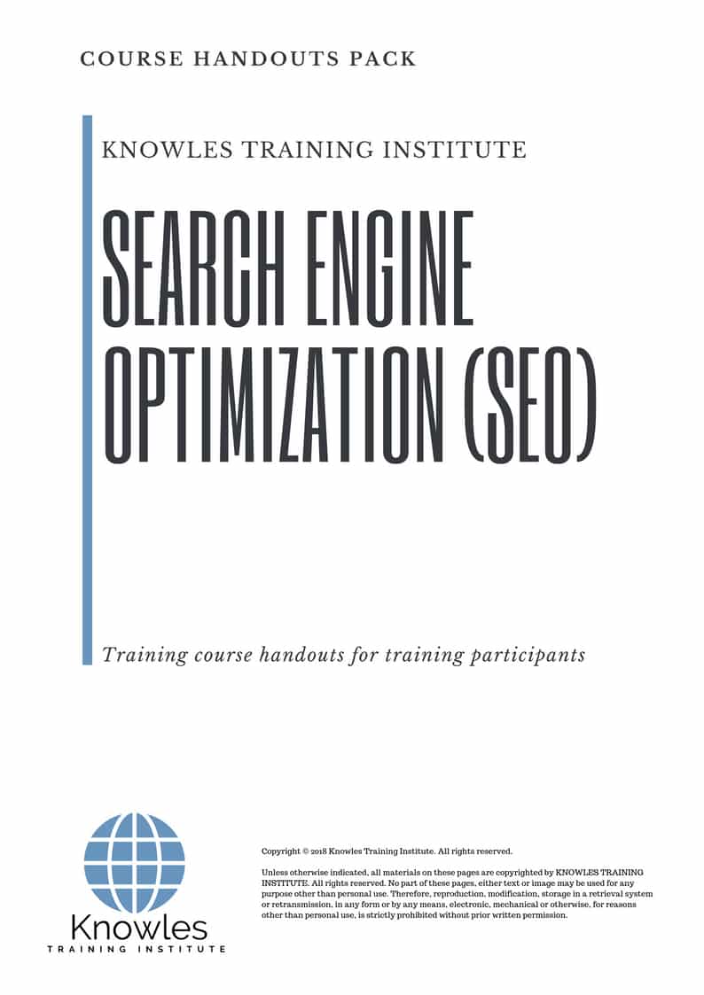 Course Handouts For Search Engine Optimization (Seo) in United-Kingdom