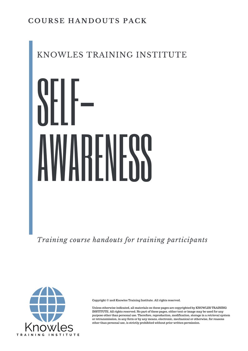 Course Handouts For Self-Awareness Training Course in United-Kingdom