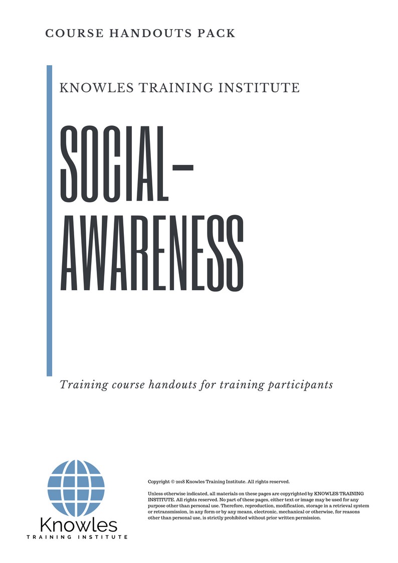 Course Handouts For Social-Awareness Training Course in United-Kingdom