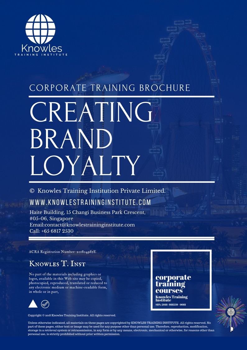 Creating Brand Loyalty Course in United-Kingdom Brochure