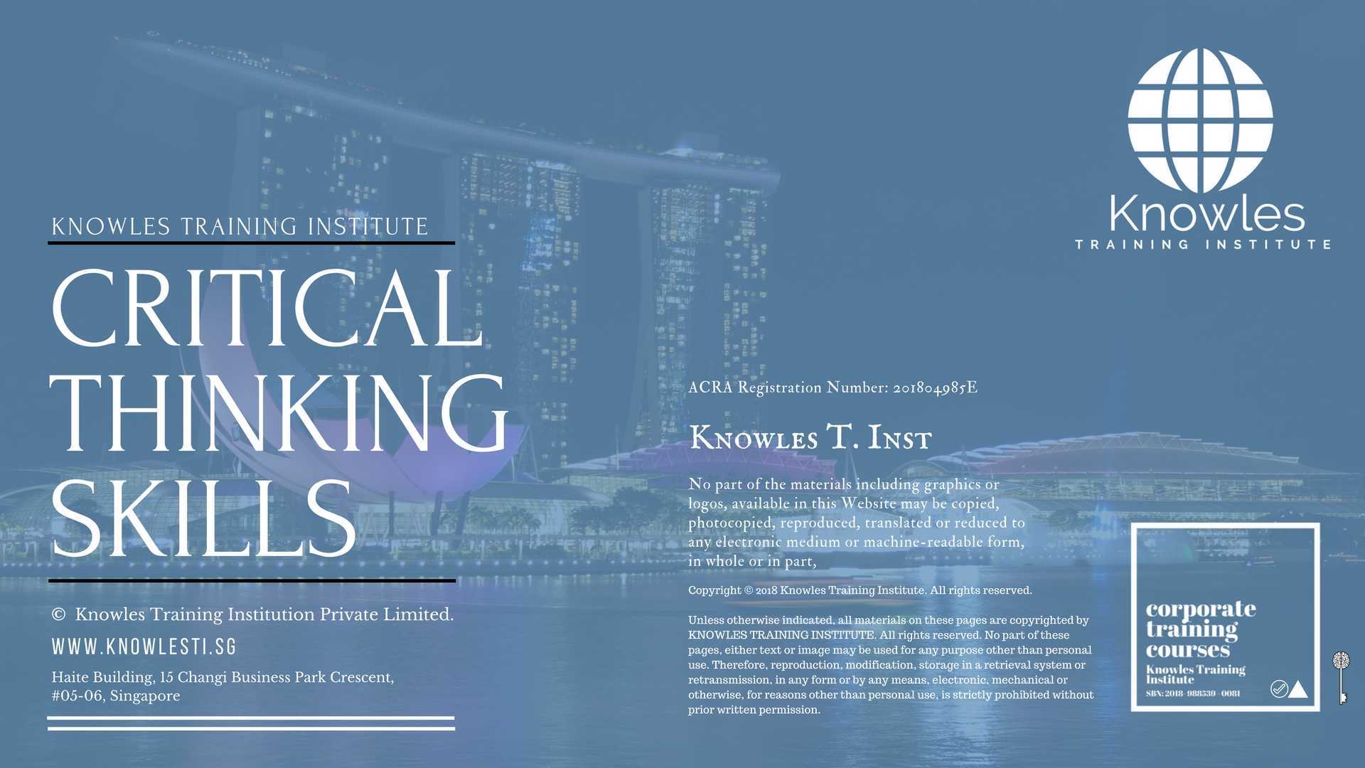 Critical Thinking Skills Training Course in United-Kingdom