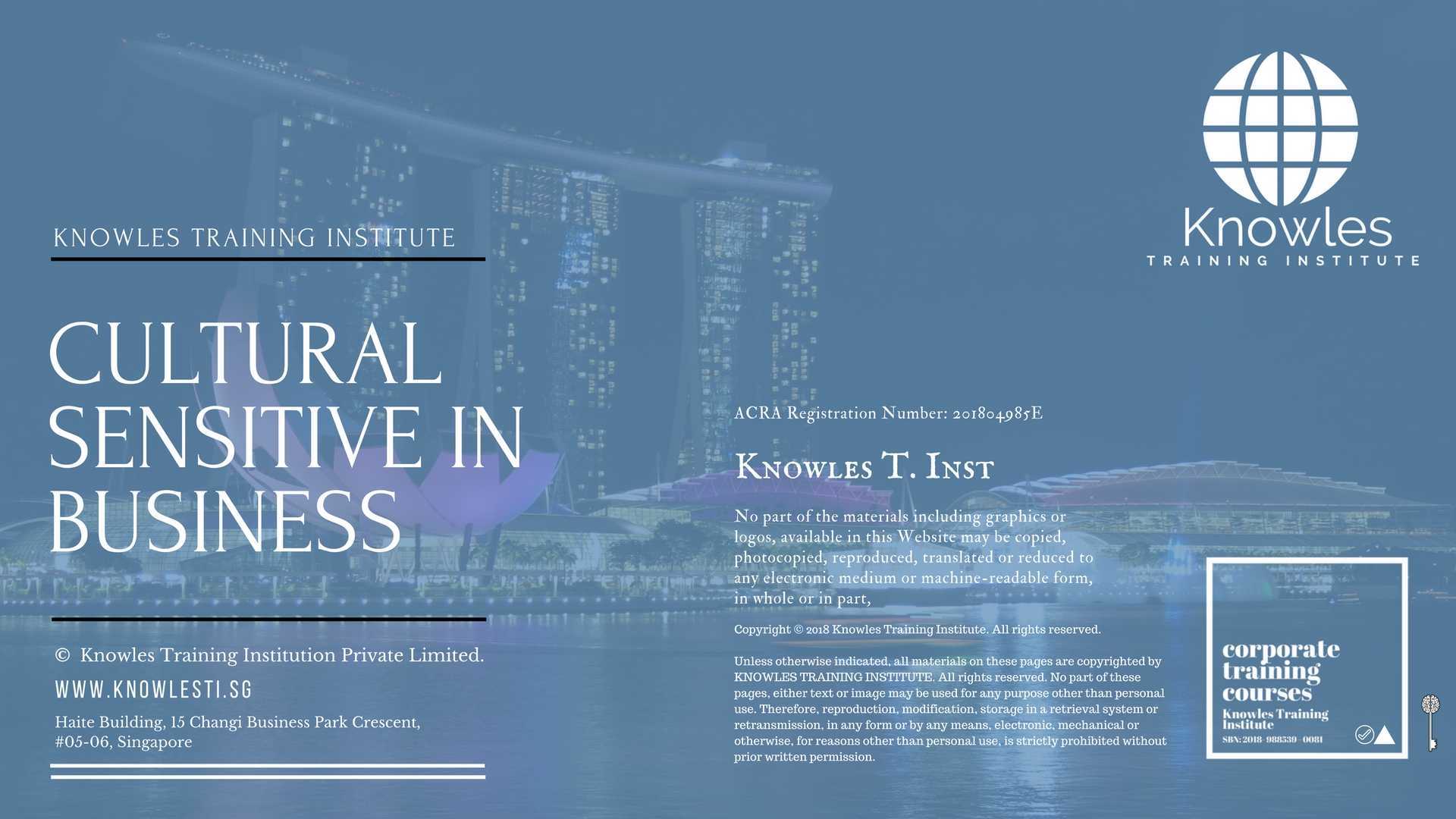 Cultural Sensitive In Business Training Course in United-Kingdom