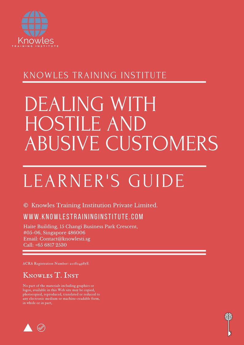 Dealing With Hostile And Abusive Customers Course in United-Kingdom Learner’s Guide