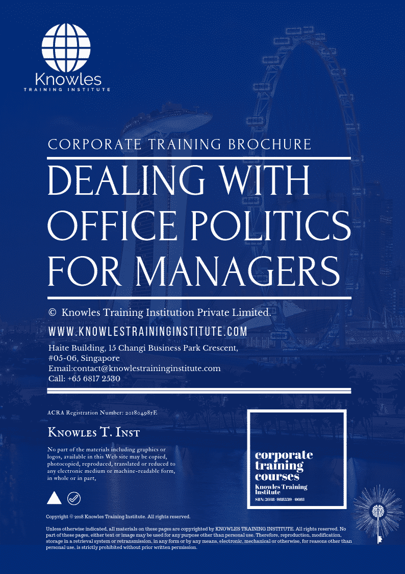 Dealing with Office Politics for Managers Training Course in United-Kingdom Brochure