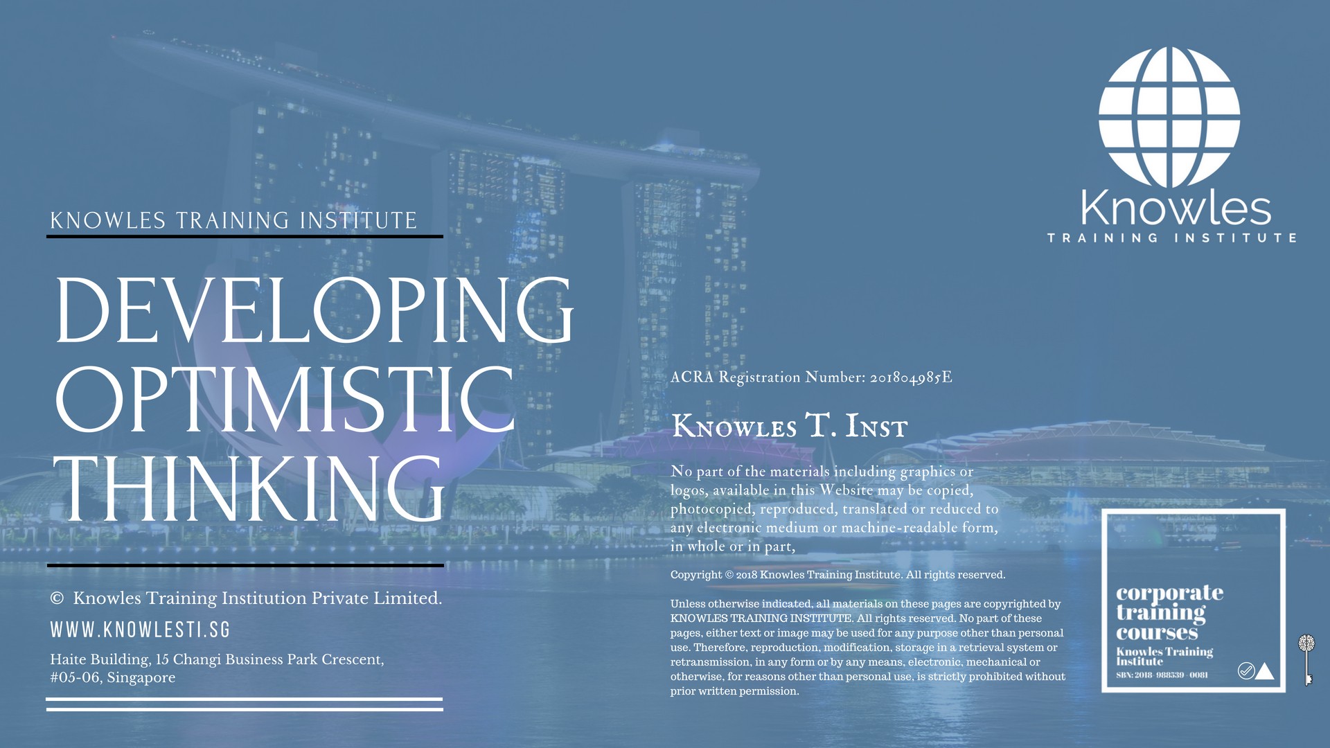 Developing Optimistic Thinking Training Course in United-Kingdom