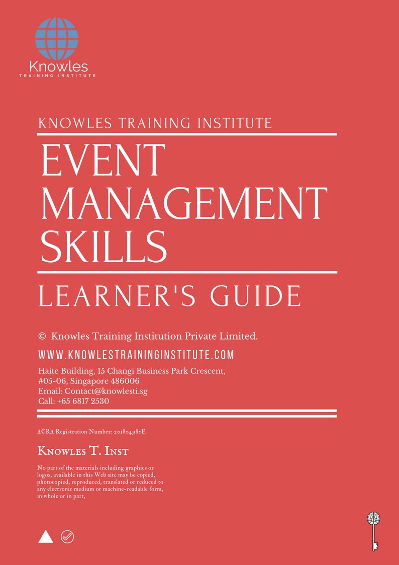 Event Management Skills in United-Kingdom Learner’s Guide
