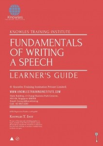 Fundamentals Of Writing A Speech Training Course in United-Kingdom Learner_s Guide