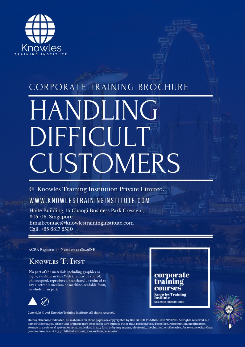 Handling Difficult Customers Course in United-Kingdom Brochure