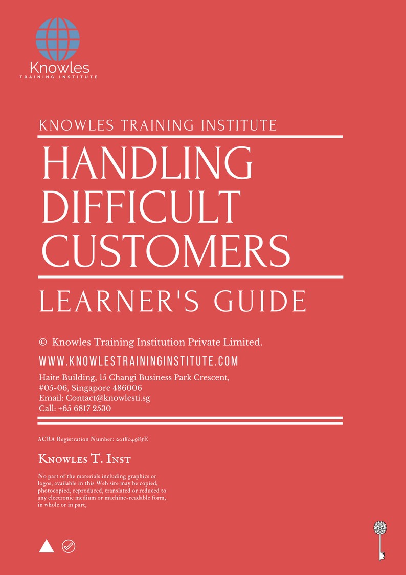 Handling Difficult Customers Course in United-Kingdom Learner_s Guide
