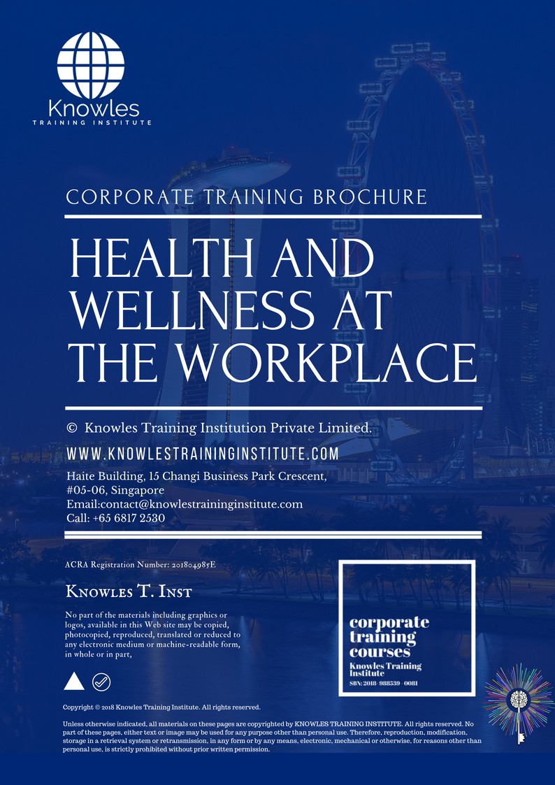 Health And Wellness At The Workplace Training Course in United-Kingdom Brochure