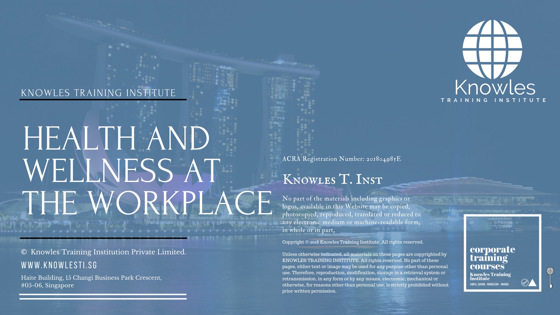 Health And Wellness At The Workplace Training Course in United-Kingdom