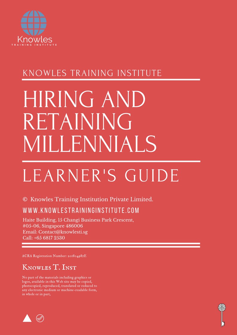 Hiring And Retaining Millennials Training Course in United-Kingdom Learner’s Guide