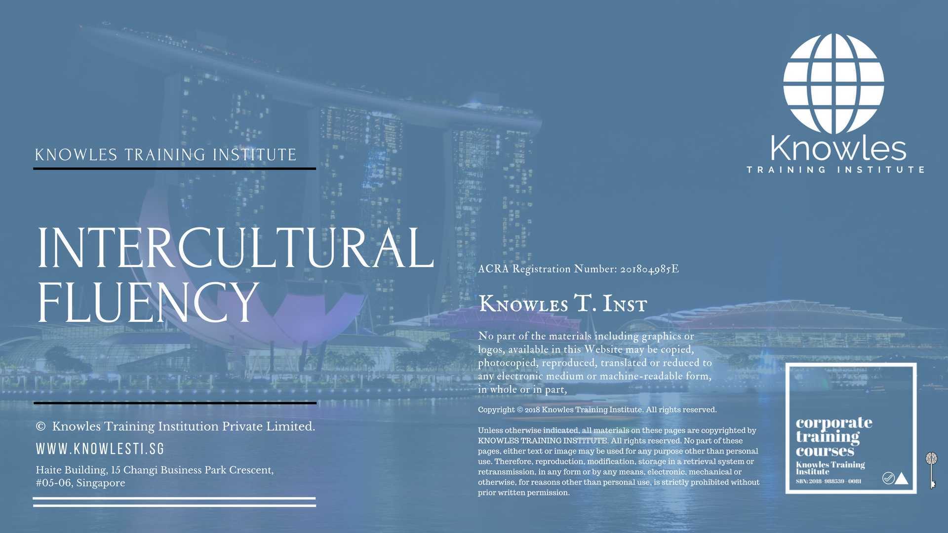 Intercultural Fluency Training Course in United-Kingdom