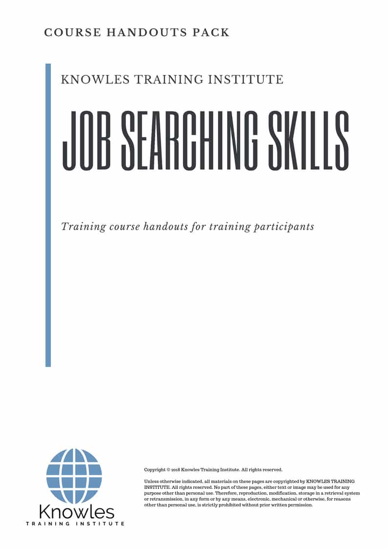 Job Searching Skills Course in United-Kingdom Handouts