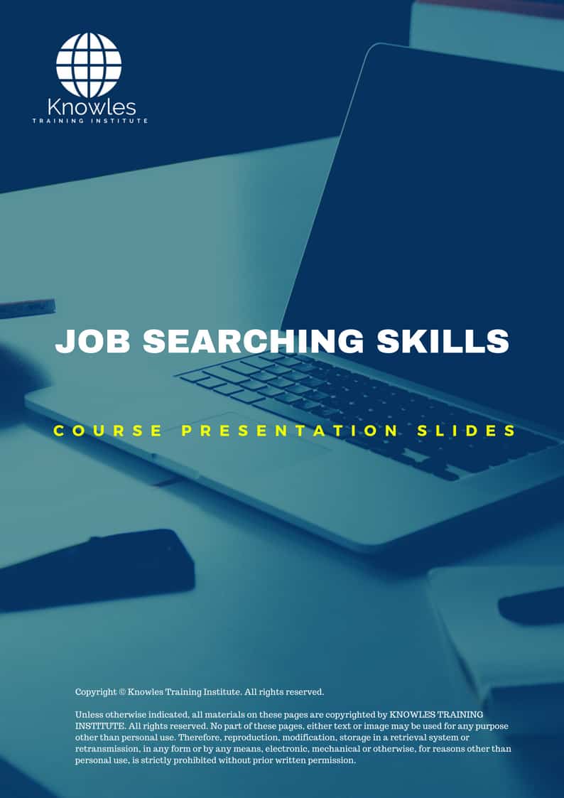 Job Searching Skills Training Course in United-Kingdom Presentation Slides