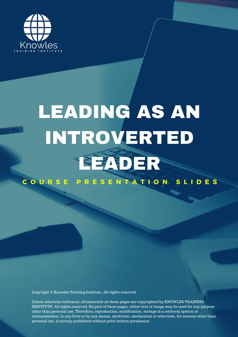Leading As An Introverted Leader Training Course in United-Kingdom Presentation Slides