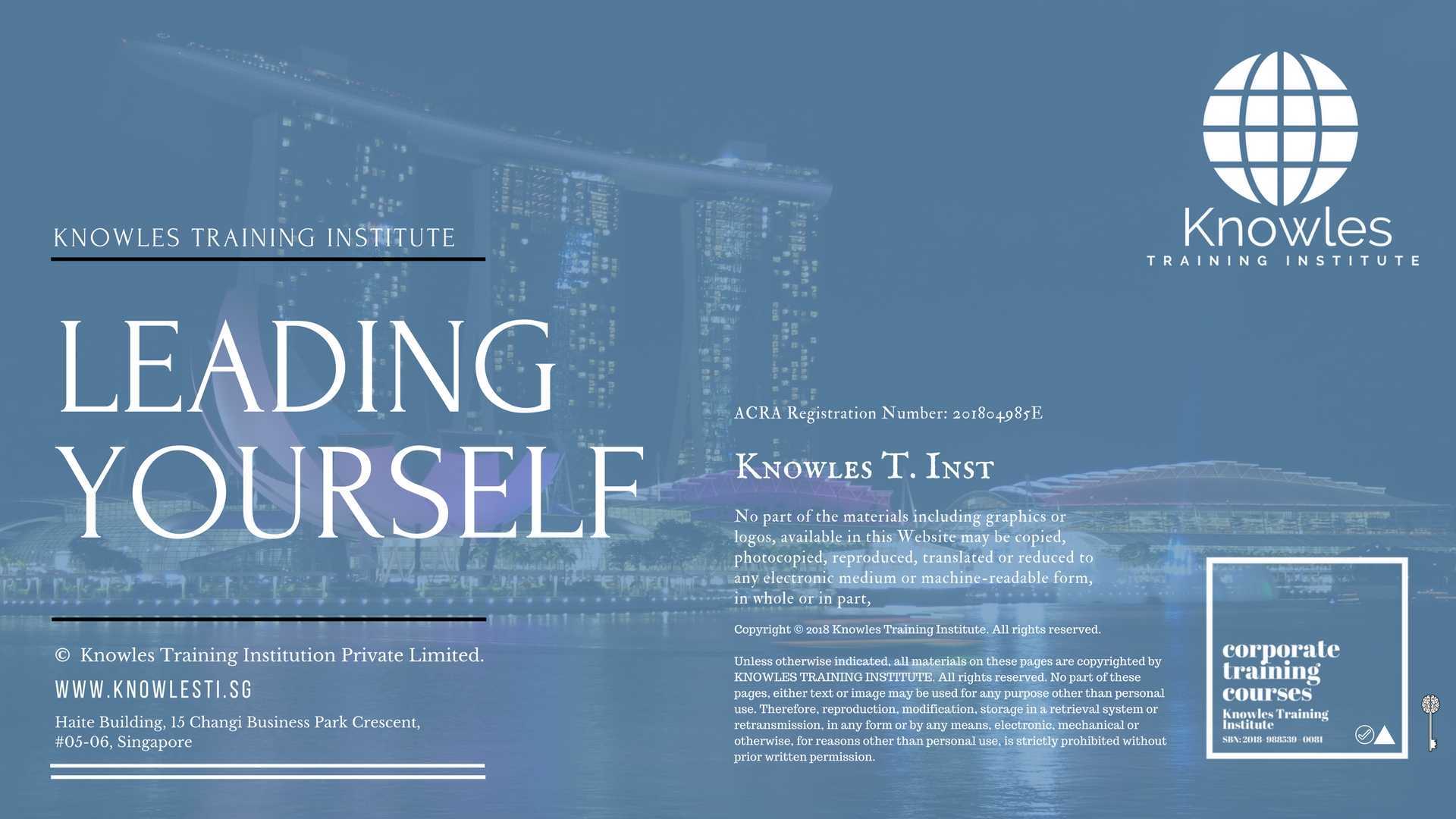 Leading Yourself Training Course in United-Kingdom