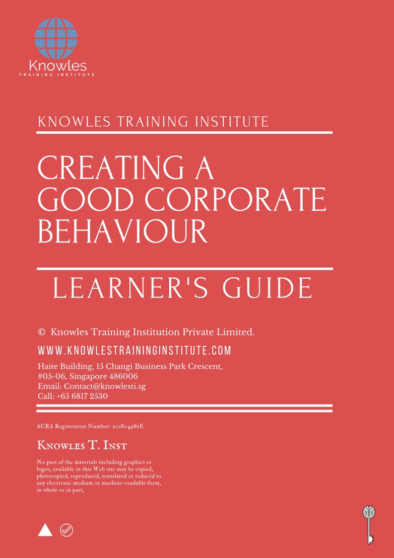 Learner’s Guide For Creating A Good Corporate Behaviour Course in United-Kingdom