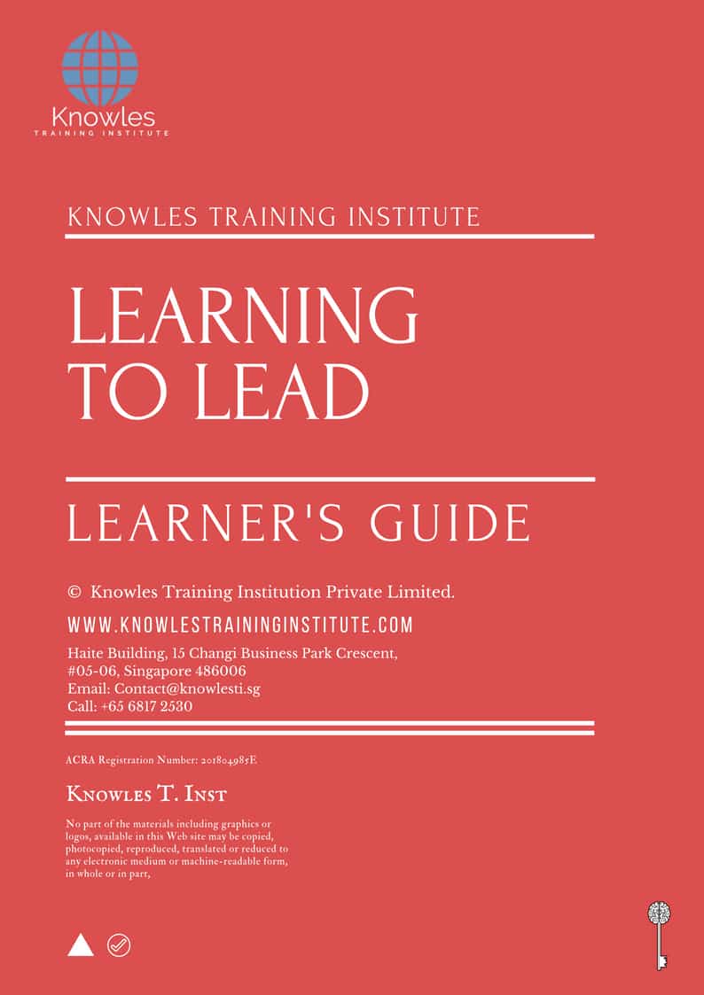 Learning To Lead Training Course in United-Kingdom Learner’s Guide