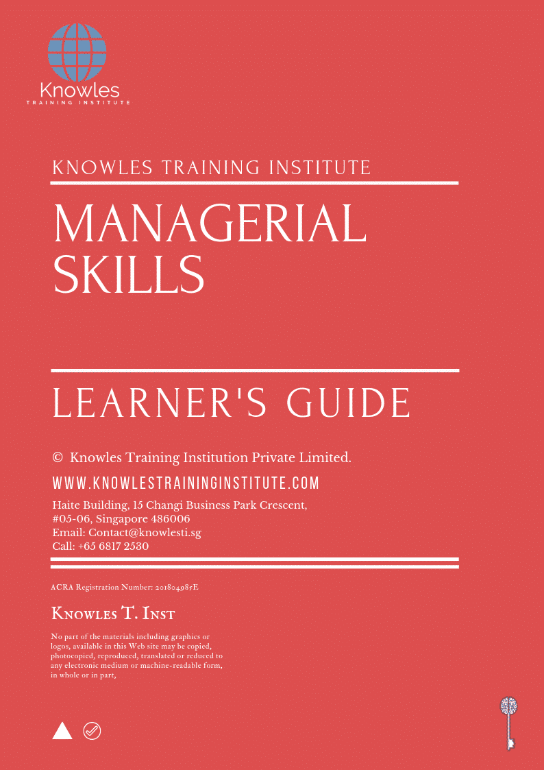 Managerial Skills Training Course in United-Kingdom Learner_s Guide