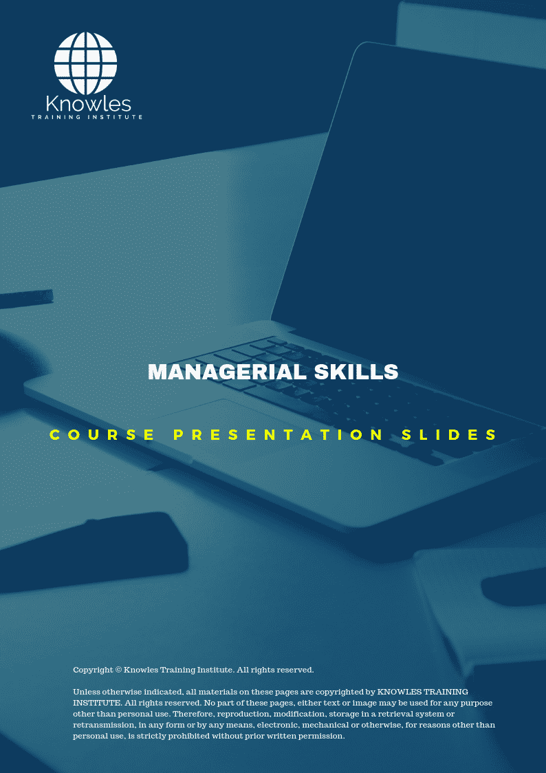 Managerial Skills in United-Kingdom PPT Slides Used During Course