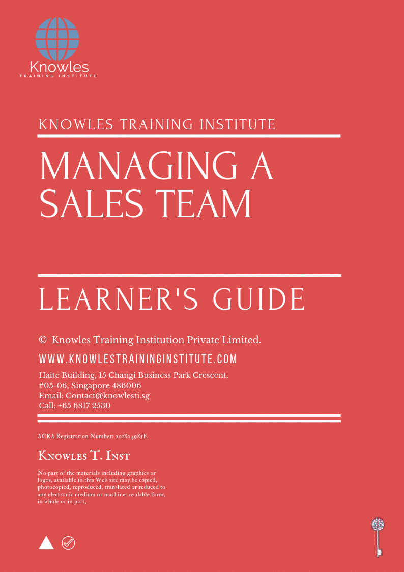 Managing A Sales Team Course in United-Kingdom Learner_s Guide