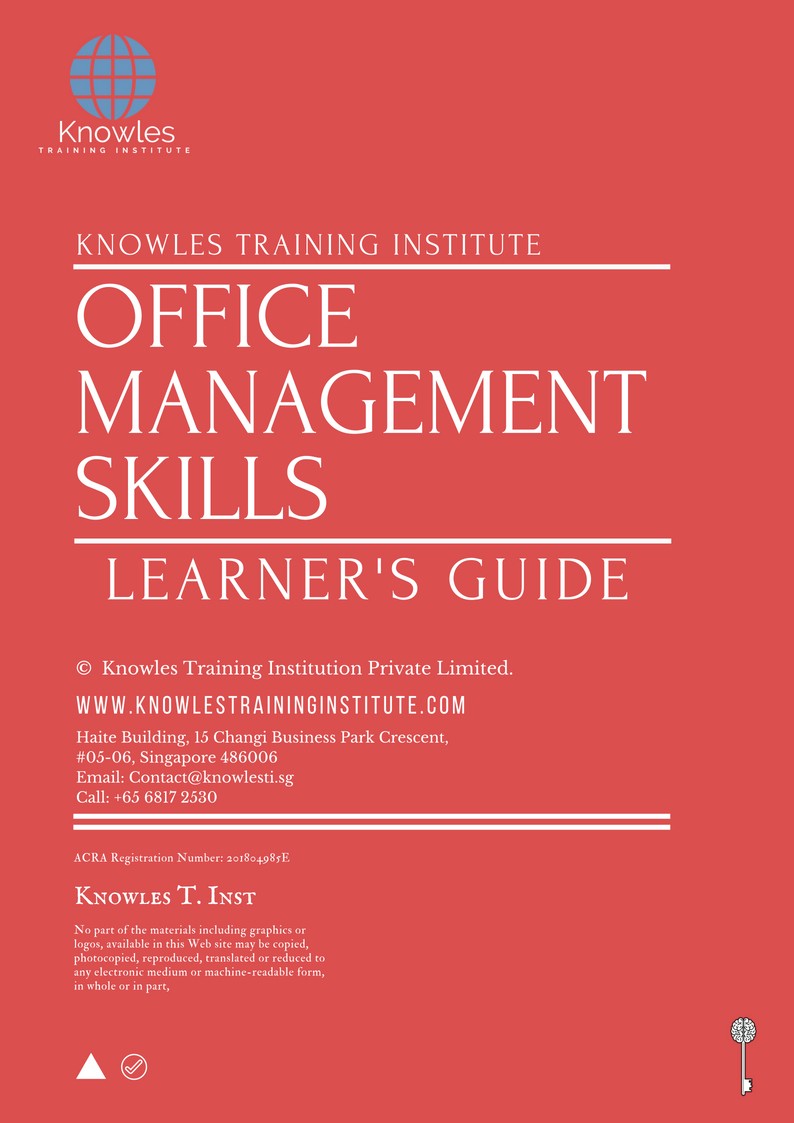 Office Management Skills Training Course in United-Kingdom Learner’s Guide