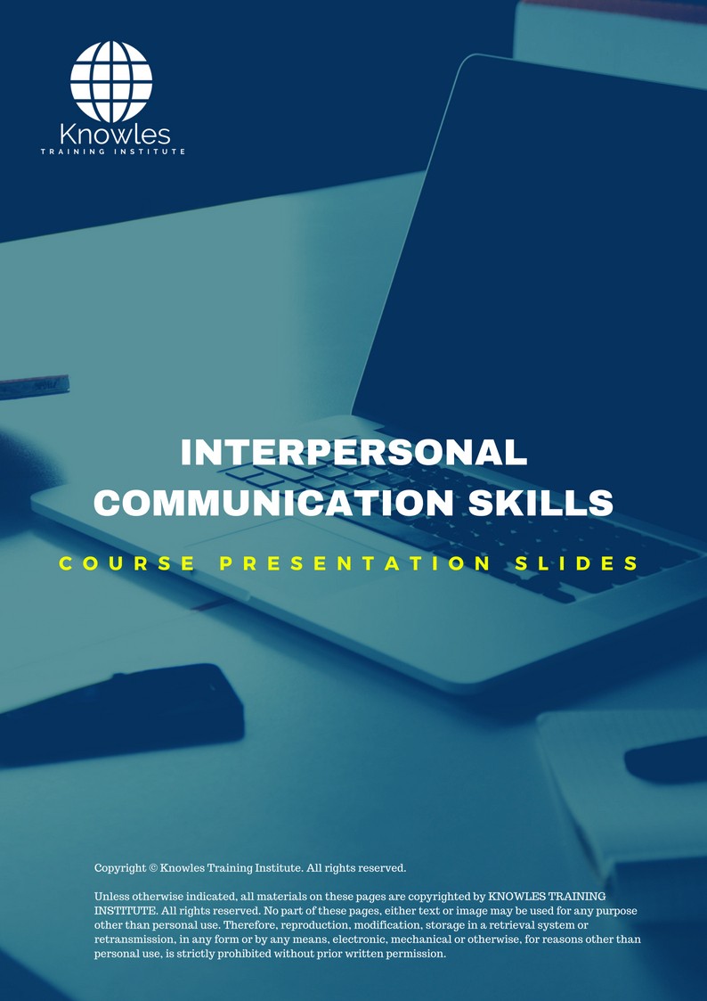 PPT Slides Used During Course For Interpersonal Communication Skills Course in United-Kingdom