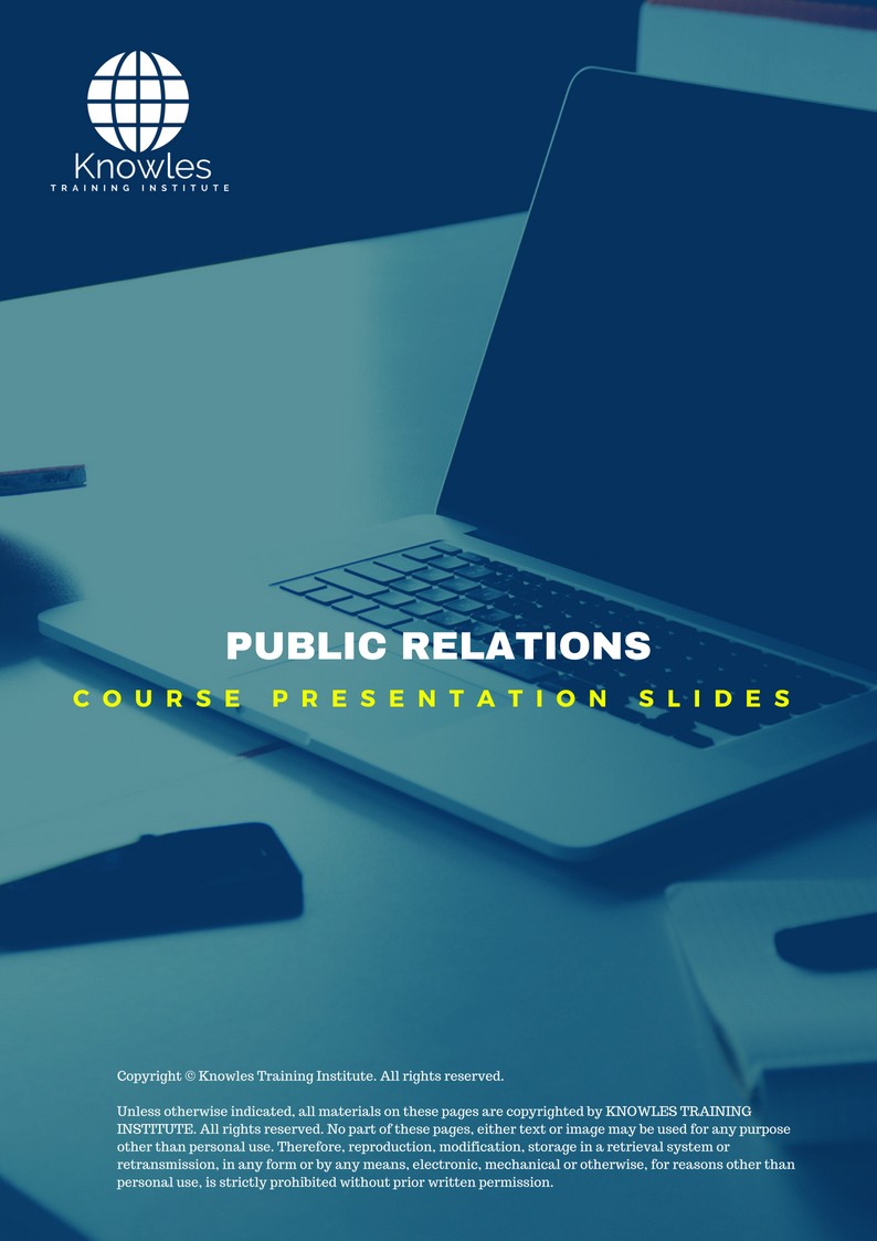 PPT Slides Used During Course For Public Relations in United-Kingdom_