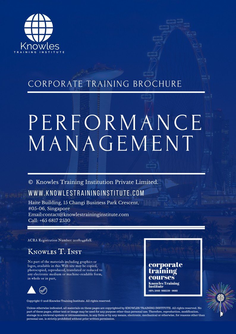 Performance Management Training Course in United-Kingdom Brochure