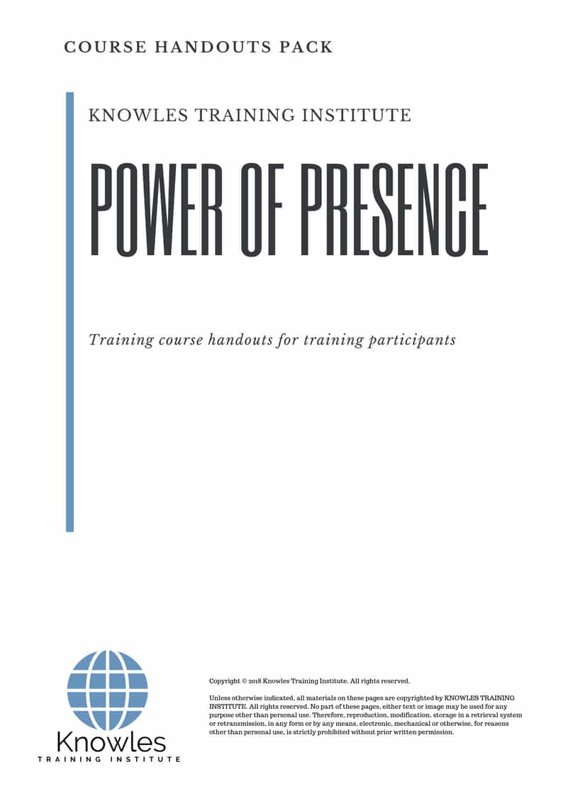Power Of Presence Course in United-Kingdom Handouts