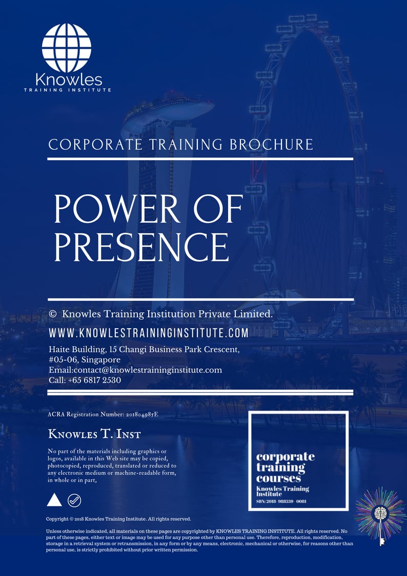 Power Of Presence Training Course in United-Kingdom Brochure