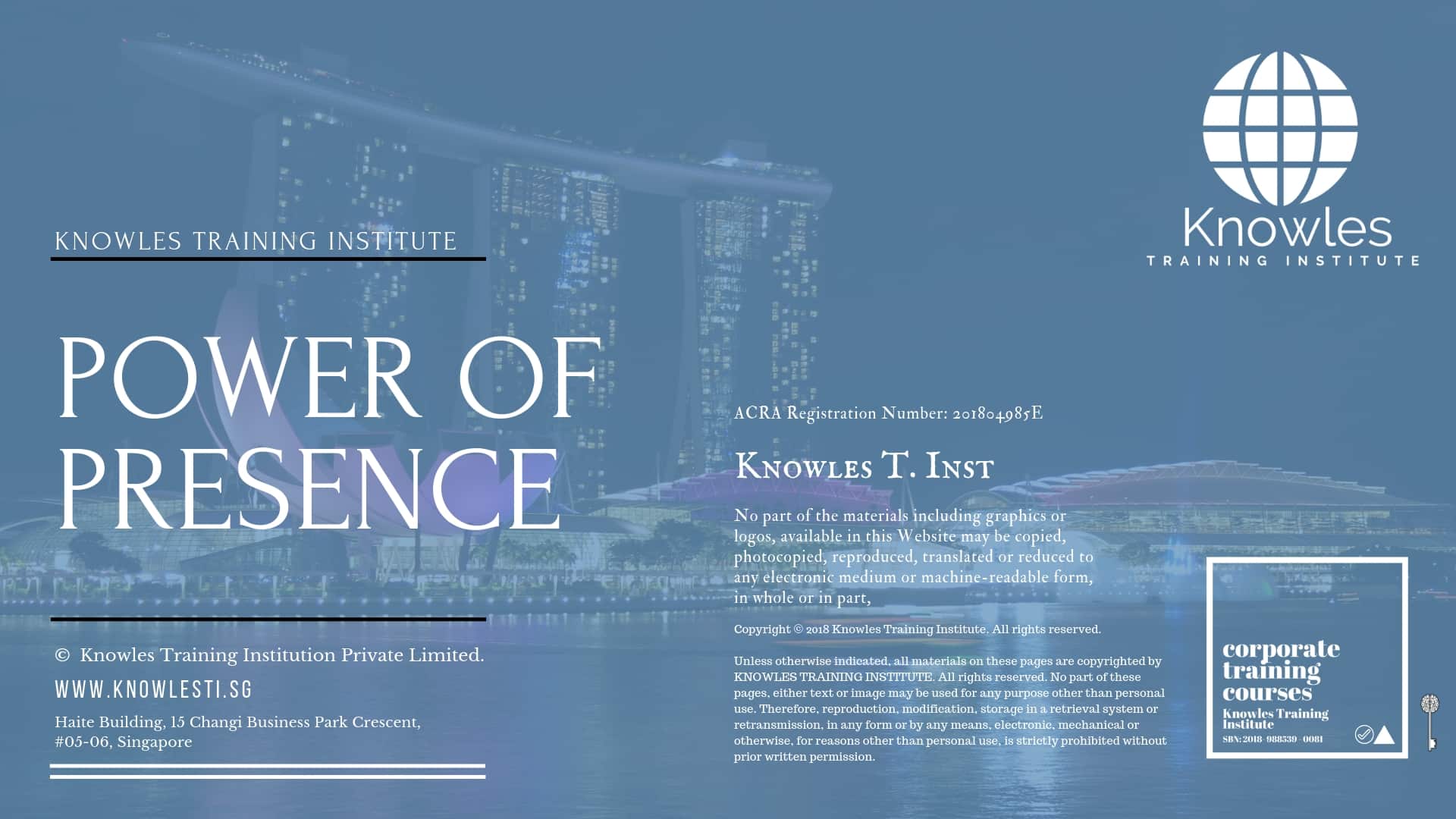 Power Of Presence Training Course in United-Kingdom