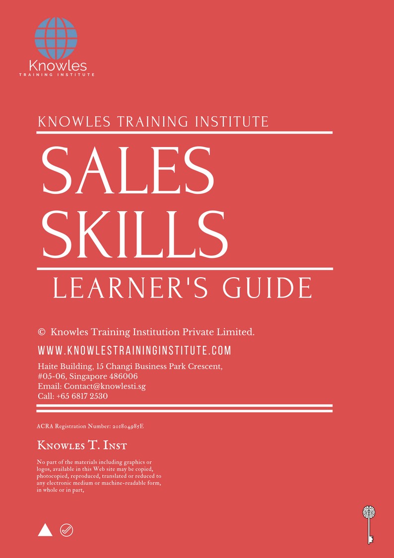 Sales Skills Course in United-Kingdom Learner’s Guide