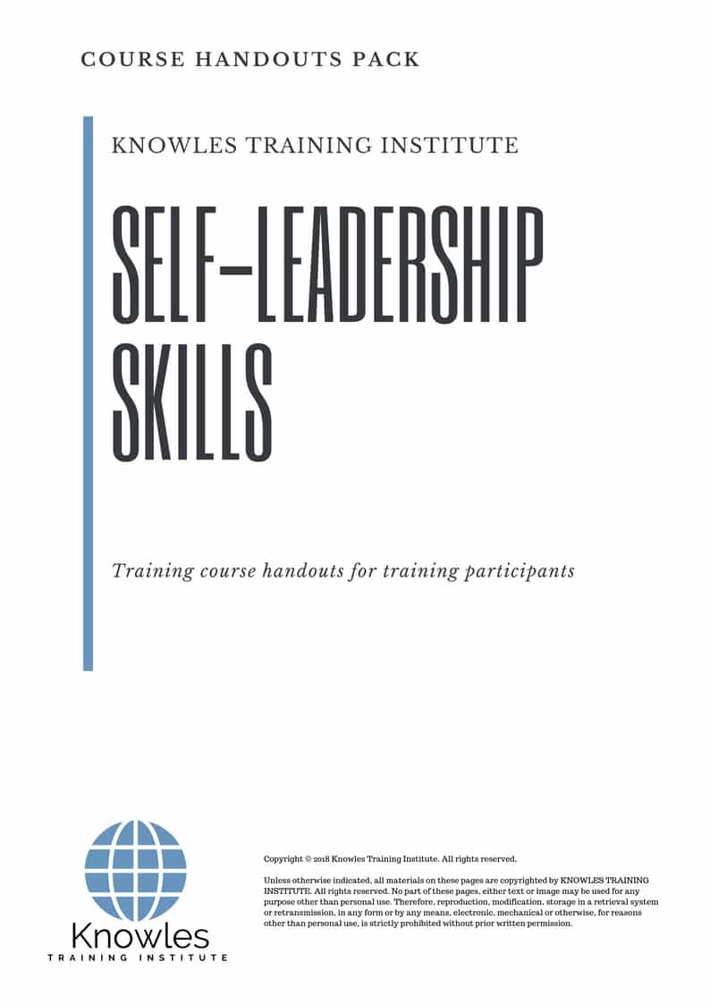 Self-Leadership Skills Course in United-Kingdom Handouts