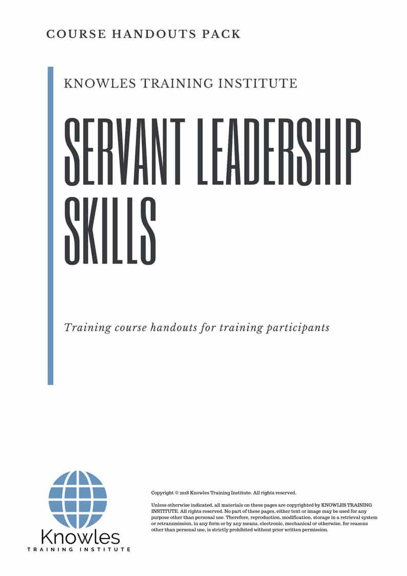 Servant Leadership Skills Course in United-Kingdom Handouts